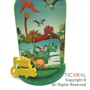 ADORNO DINOSAURIOS GOMA EVA FELIZ CUMPLEA�OS X1